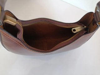Borsa elegante in pelle marrone