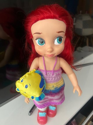 Ariel y Flounder Disney Muñeca