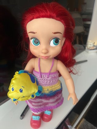 Ariel y Flounder Disney Muñeca