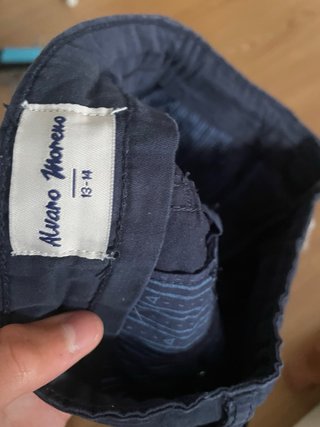 Pantalón corto Alvaro Moreno azul talla 13-14