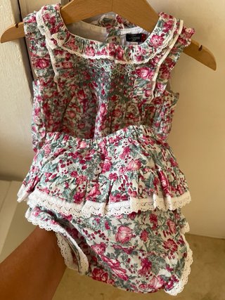 Vestido Tizzas bebé floral
