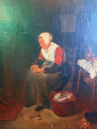 Pintura Costumbrista al Óleo Copia Van Brekelencam