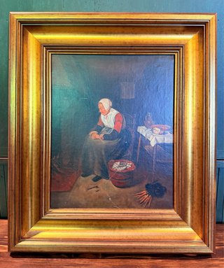 Pintura Costumbrista al Óleo Copia Van Brekelencam