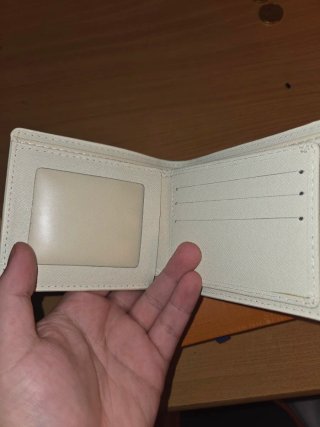 Cartera Louis Vuitton Piel Blanca Damier