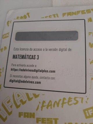 Matemáticas 3 ESO Edelvives Fanfest
