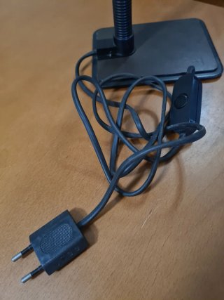 Lámpara flexo vintage negra