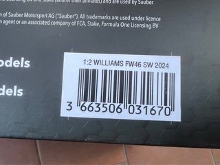 Volante F1 Williams FW46 2024 Réplica 1:2