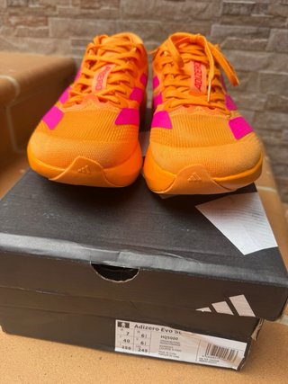 Adidas adizero Evo sl Naranja y Rosa