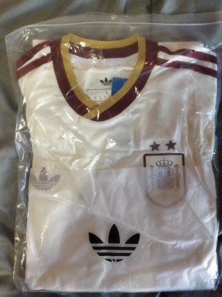 Camiseta España 2 estrellas Adidas blanca