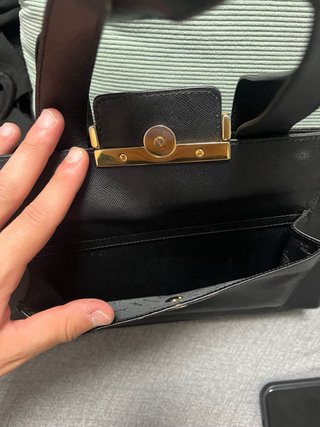 Borsa Yves Saint Laurent pelle nera vintage