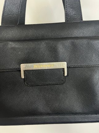 Borsa Yves Saint Laurent pelle nera vintage