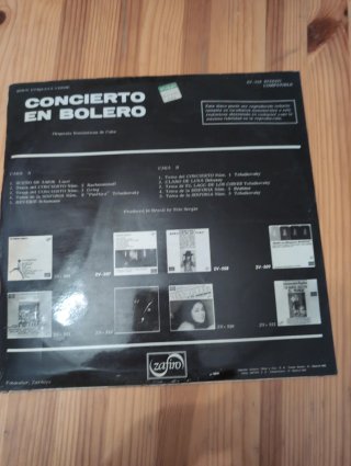 Vinilo Concierto en Bolero Orquesta Románticos de