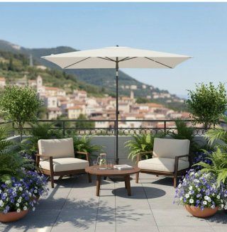 Parasol 50SPF Beige Amazon 125X200
