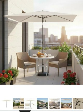 Parasol 50SPF Beige Amazon 125X200