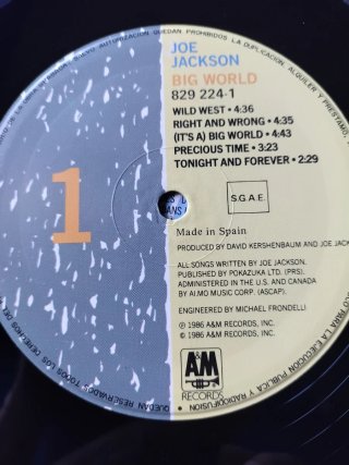 Doble LP Joe Jackson Big World