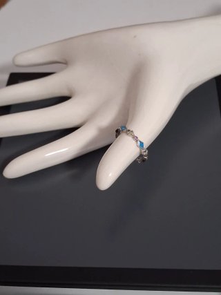 Anillo Plata Ley Turquesas