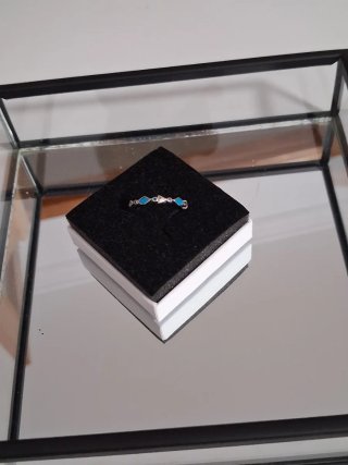 Anillo Plata Ley Turquesas