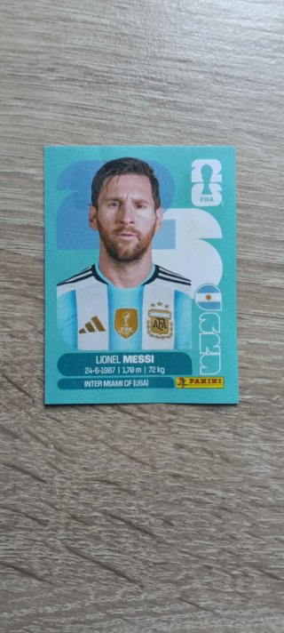 Cromo Messi Mundial 2026 FIFA Panini