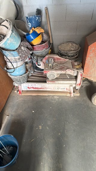 Mesa corte profesional obra