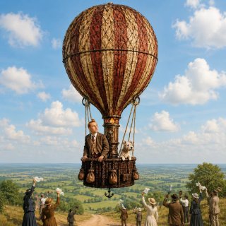 TINTÍN EN GLOBO XXL (Pieza única) 80 cm