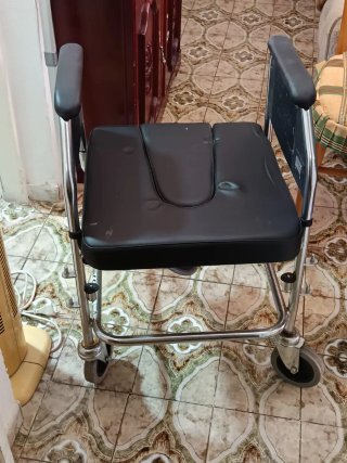 Silla con Inodoro y Ruedas