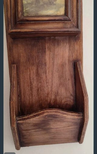 Porta llaves madera con cuadro
