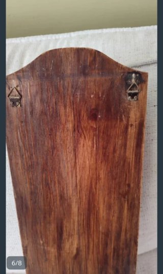 Porta llaves madera con cuadro