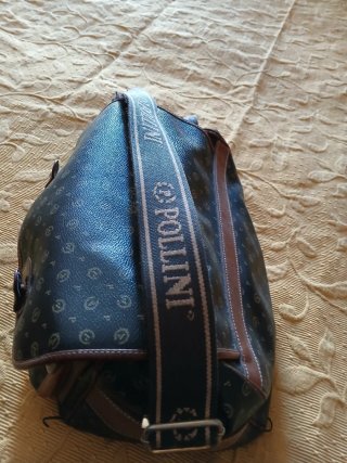 Bauletto Pollini Pelle Nera e Marrone