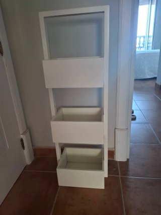 Mueble auxiliar blanco madera