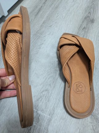 Sandalias FO OS Marrones piel. Puestos una vez