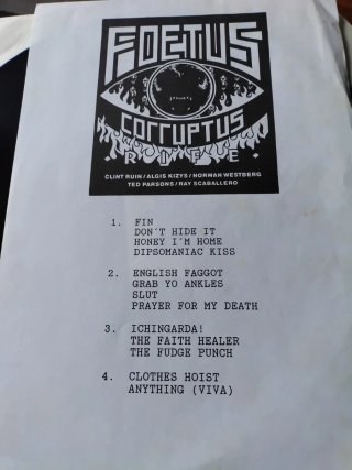 LP doble Foetus Corruptus Rife Experimental