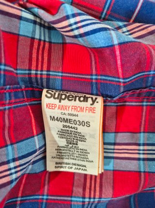 2x Superdry, bundle Check Shirts Short Sleeve