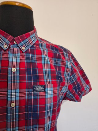 2x Superdry, bundle Check Shirts Short Sleeve