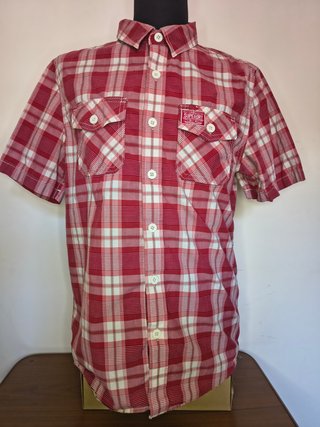 2x Superdry, bundle Check Shirts Short Sleeve