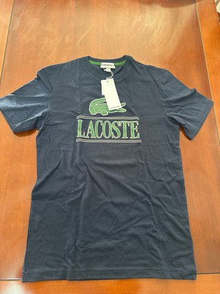 Camiseta Lacoste Manga Corta Azul