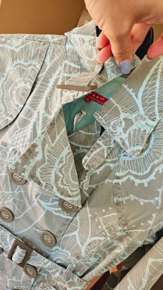 Gabardina 10 Feet verde talla M