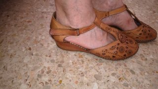 Sandalias de piel para verano cierre con velcro