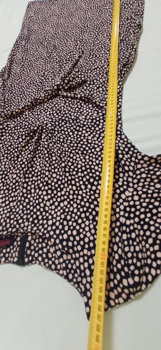 Vestido estampado lunares negro y blanco