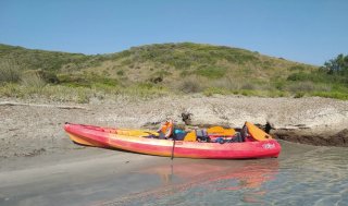 Kayak Doble Rojo y Naranja