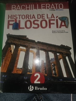 Historia de la filosofía, 2 Bachillerato