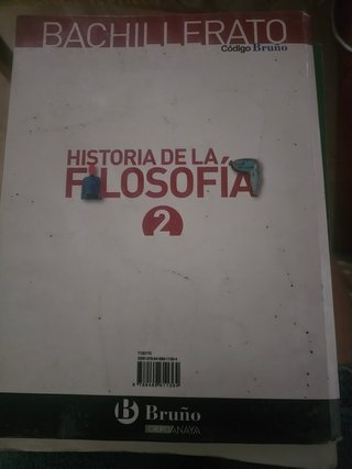 Historia de la filosofía, 2 Bachillerato