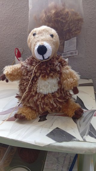 Peluche León Hecho a Mano con Corazón