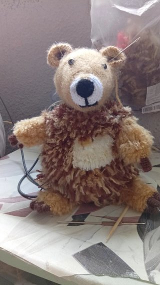 Peluche León Hecho a Mano con Corazón