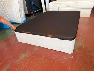 Canape Madera Tapa 3D + Colchón Visco 135x190