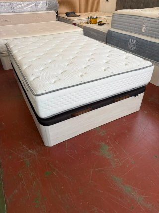 Canape Madera Tapa 3D + Colchón Visco 135x190