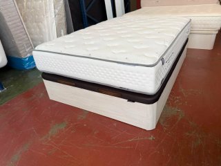 Canape Madera Tapa 3D + Colchón Visco 135x190
