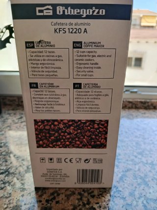 Cafetera Orbegozo KFS 1220 A Aluminio