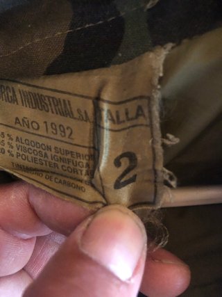 Chaqueta Militar España Camuflaje