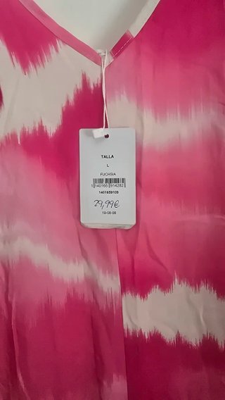 Mono rosa largo fresco  talla L NUEVO