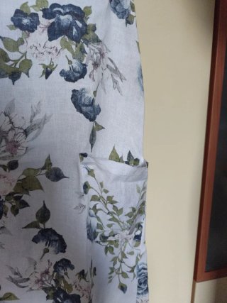 Vestito in lino fantasia floreale